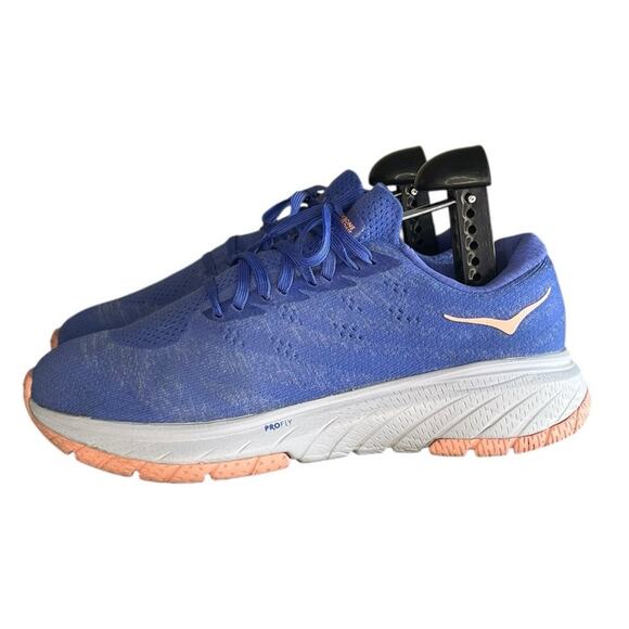 ***SOLD*** Hoka One One Cavu 3 1106482-ABAI Knit Athletic Running Shoes Size 7.5 - Picture 1 of 6